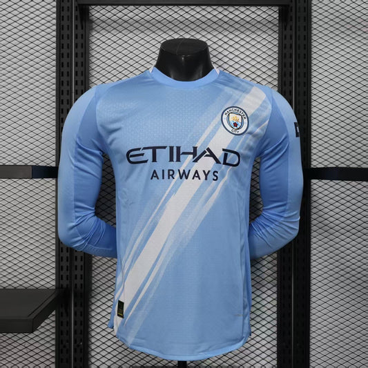 Maillot Domicile Manchester City Manches Longues 25/26 Player Version