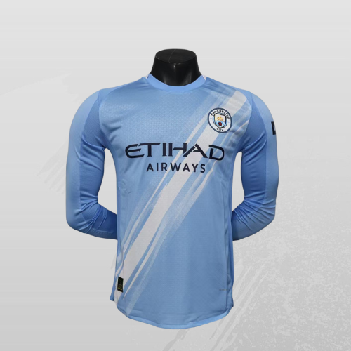 Maillot Domicile Manchester City Manches Longues 25/26 Player Version
