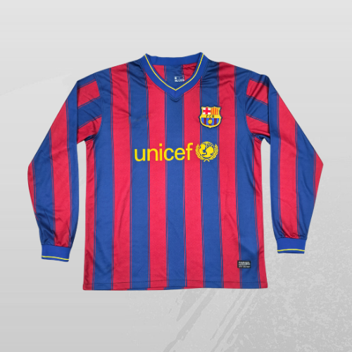 Maillot FC Barcelone Retro Manches Longues 09/10